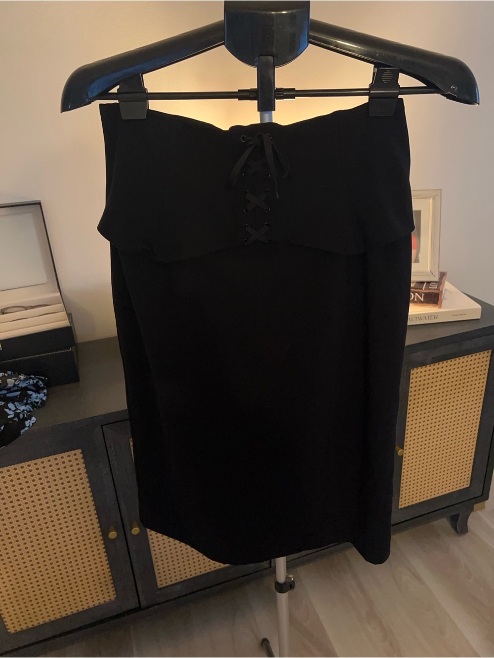 Worthington Black Skirt with a lace detail